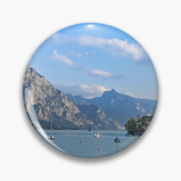 Item preview, Water Castle Schloss Ort Orth on lake Traunsee in Gmunden, Austria, summertime designed and sold by goceris.