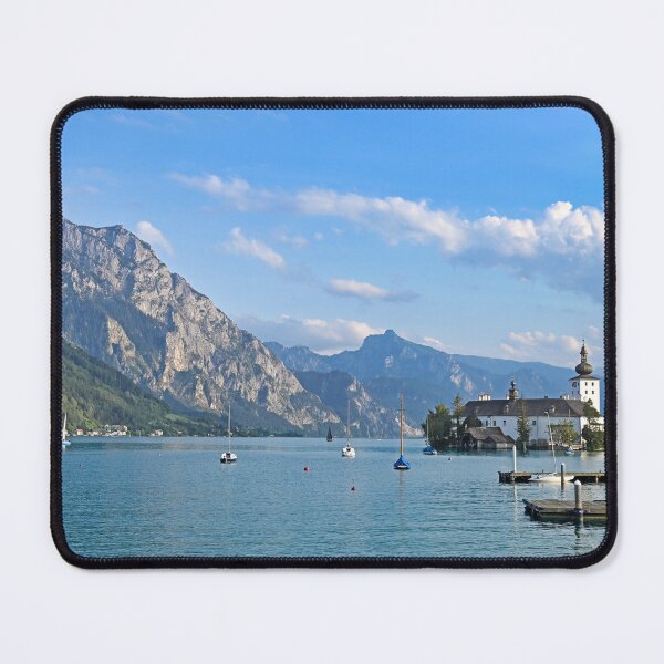 Item preview, Water Castle Schloss Ort Orth on lake Traunsee in Gmunden, Austria, summertime designed and sold by goceris.