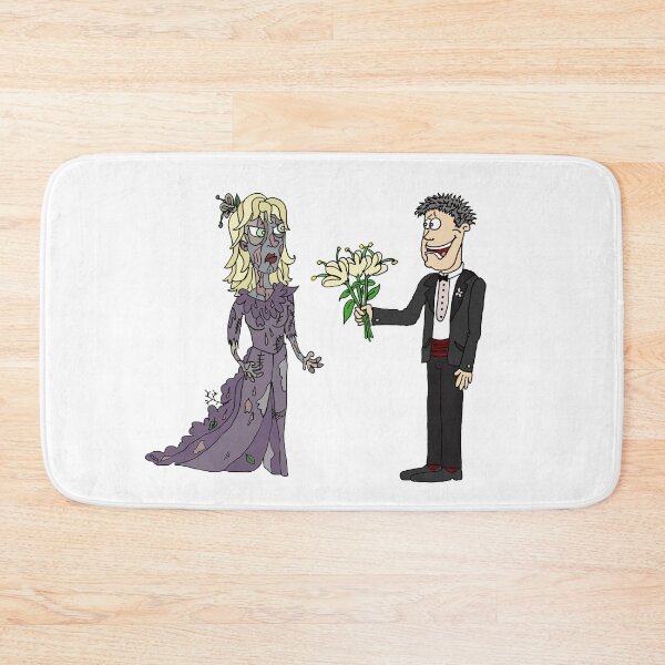 Item preview, Funny Zombie Bride Wedding Art | Cute Love Never Dies Sticker designed and sold by MyxaART.