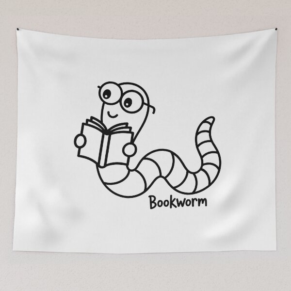 Item preview, Minimalist Bookworm Line Art - Simple Aesthetic Tee designed and sold by ArthousePromos.