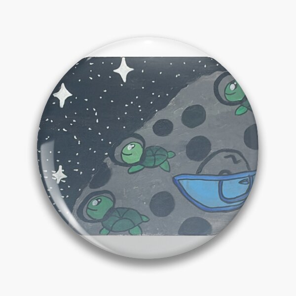 Item preview,  Three Space Turtles on the Moon - Cute Astronaut Art designed and sold by Faithstarmancil.