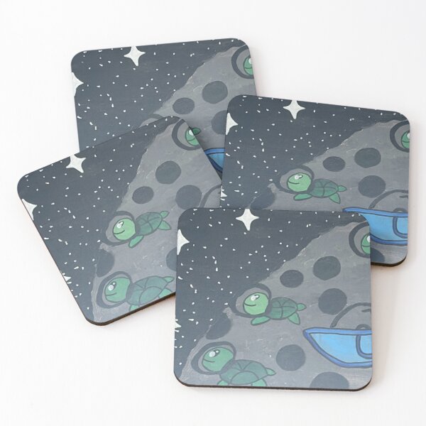 Item preview,  Three Space Turtles on the Moon - Cute Astronaut Art designed and sold by Faithstarmancil.