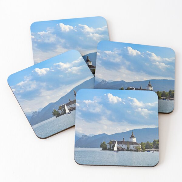 Item preview, Water Castle Schloss Ort Orth on lake Traunsee in Gmunden landscape, Austria designed and sold by goceris.
