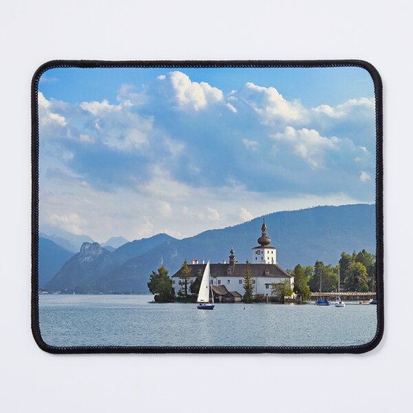 Item preview, Water Castle Schloss Ort Orth on lake Traunsee in Gmunden landscape, Austria designed and sold by goceris.
