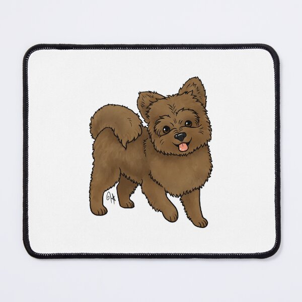 Item preview, Dog - Pomapoo - Chocolate designed and sold by Jennifer Stolzer.