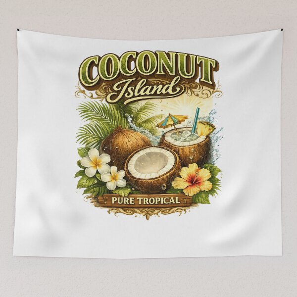 Item preview, Coconut Island Vintage Fruit Shirt designed and sold by M.Store.