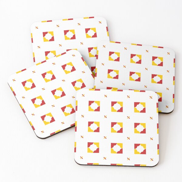 Item preview, Abstract Yellow and Red Floral Geometry designed and sold by Rozi A.S.