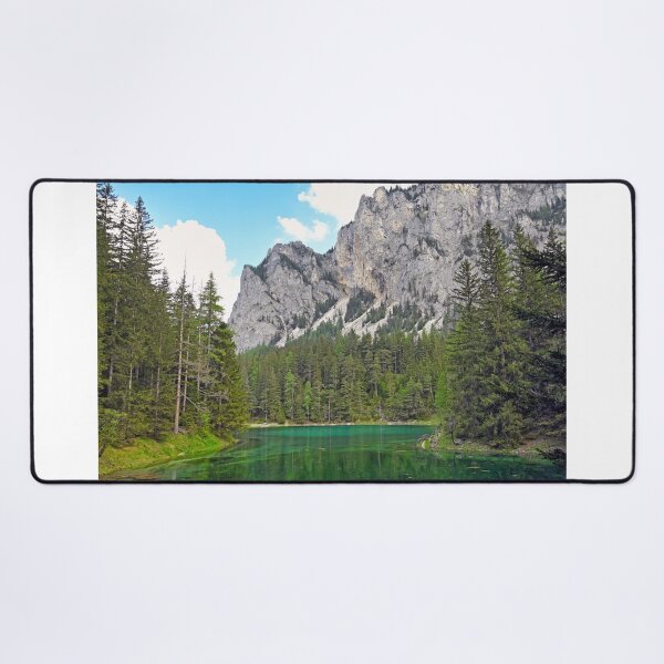 Item preview, The Green Lake and mountains in Styria, Austria, springtime designed and sold by goceris.