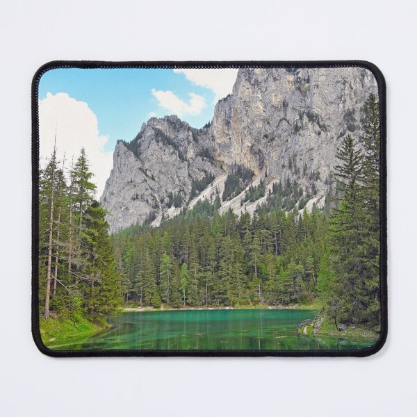Item preview, The Green Lake and mountains in Styria, Austria, springtime designed and sold by goceris.
