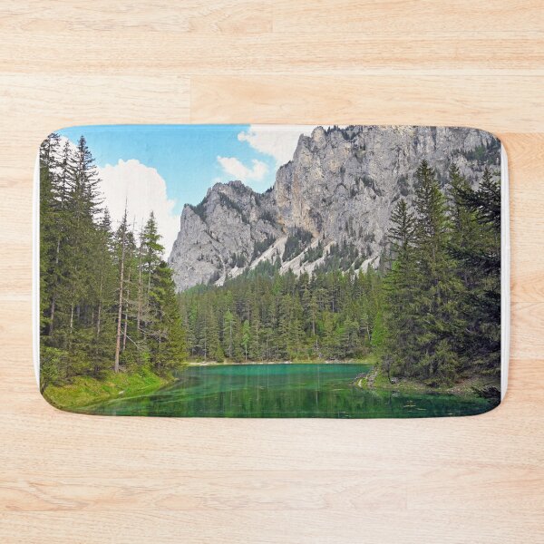 Item preview, The Green Lake and mountains in Styria, Austria, springtime designed and sold by goceris.