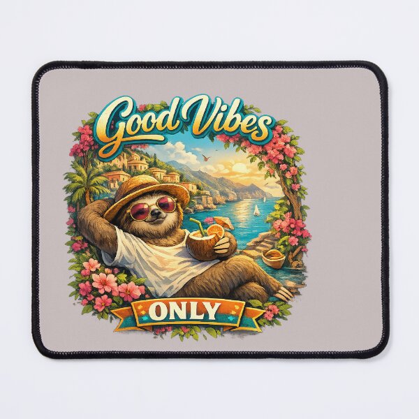 Item preview, Good Vibes Only Chill Sloth designed and sold by aminomen.