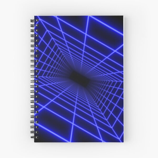 Item preview, Blue Glow Rectangular Wireframe Tunnel designed and sold by Electric Shock!! Design.
