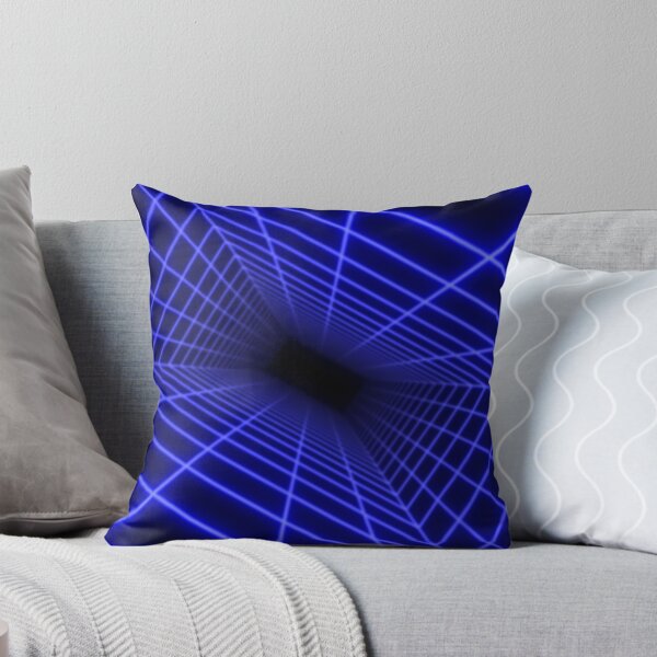 Item preview, Blue Glow Rectangular Wireframe Tunnel designed and sold by Electric Shock!! Design.