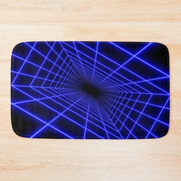Item preview, Blue Glow Rectangular Wireframe Tunnel designed and sold by Electric Shock!! Design.