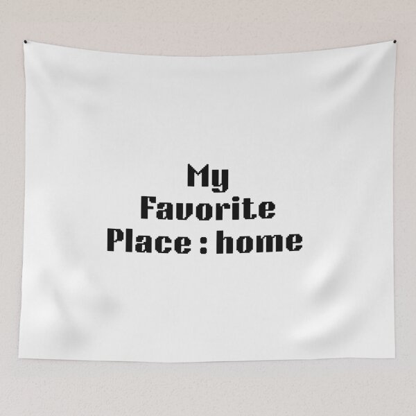 Item preview, My Favorite Place Home Funny Cozy Homebody Slogan Tee designed and sold by FarazDesign110.