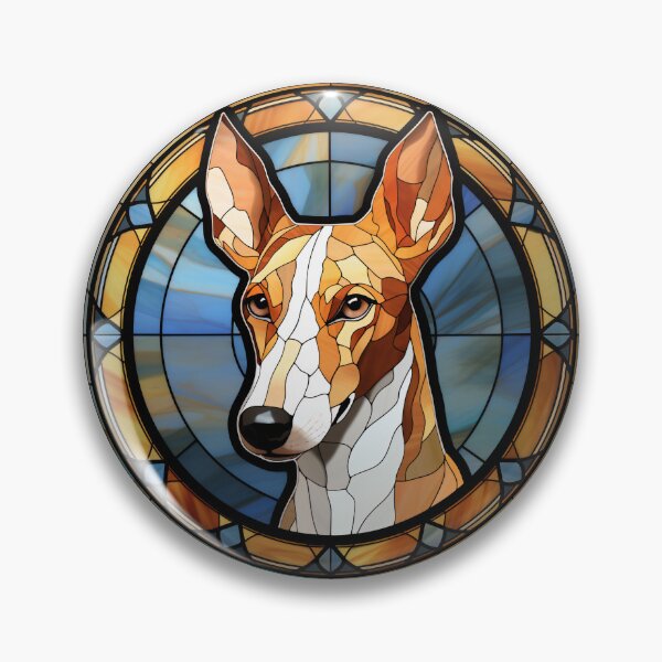 Item preview, Ibizan Hound Dog Stained Glass Leadlight Artistic Design Mom Dad designed and sold by rafaeltto.