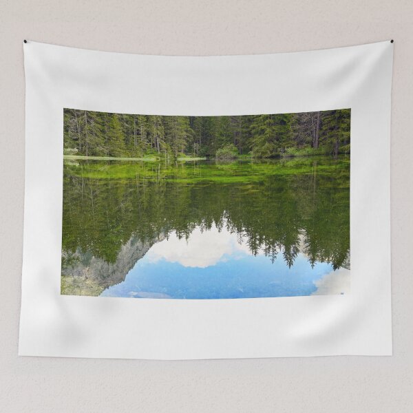 Item preview, Reflection of the forest in the water,The Green Lake in Styria,Austria, springtime designed and sold by goceris.