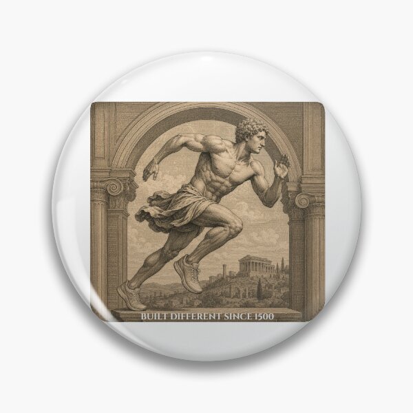 Item preview, Built Different Since 1500 Funny Renaissance Runner designed and sold by RunningWhiskers.