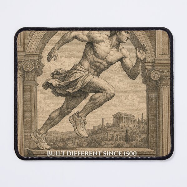 Item preview, Built Different Since 1500 Funny Renaissance Runner designed and sold by RunningWhiskers.