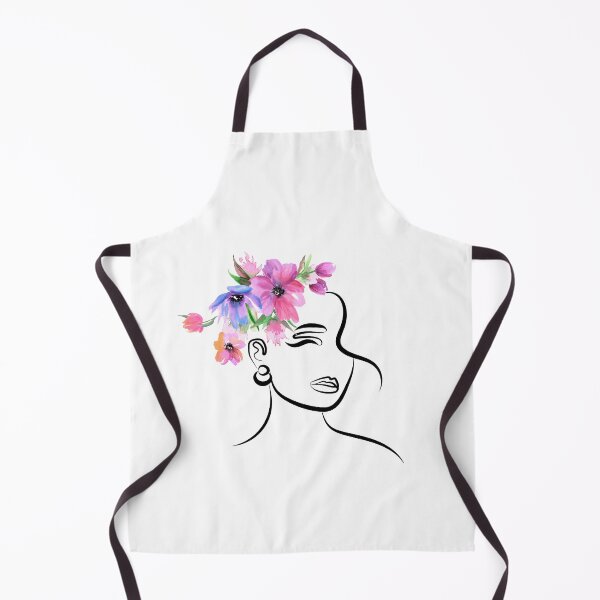 Item preview, Minimalist Floral Woman Line Art T-Shirt | Elegant Watercolor Flower Face Design designed and sold by CalmMandala.