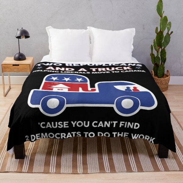 Item preview, Funny Two Republicans And A Truck Helping Liberals Move To Canada designed and sold by DuneHaicna.