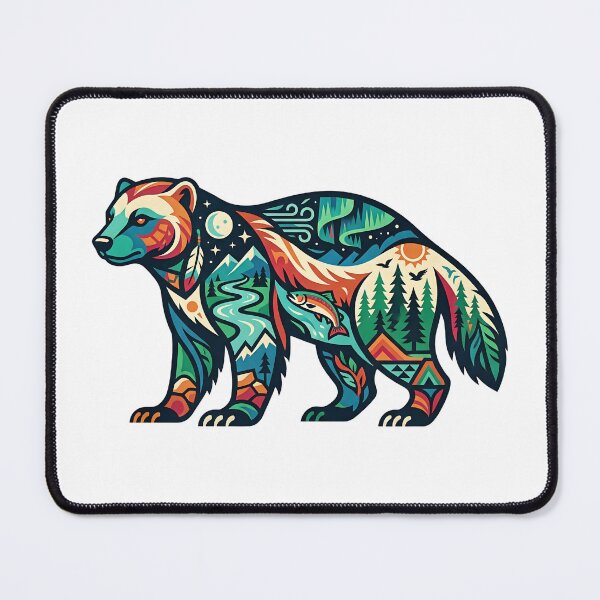 Item preview, Northern Wolverine designed and sold by Wild Creative Art.