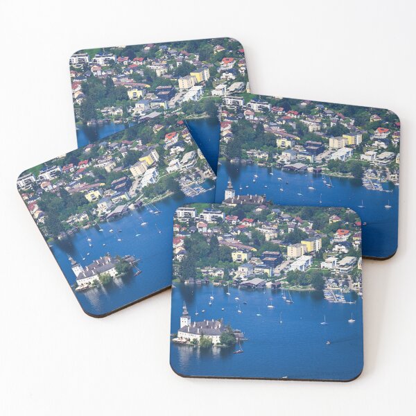 Item preview, Panoramic view of water castle Schloss Ort Orth on lake Traunsee in Gmunden, Austria, summer season designed and sold by goceris.