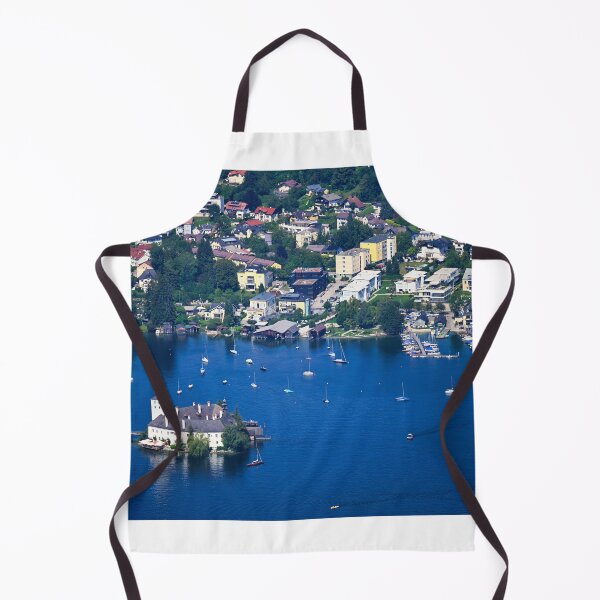 Item preview, Panoramic view of water castle Schloss Ort Orth on lake Traunsee in Gmunden, Austria, summer season designed and sold by goceris.