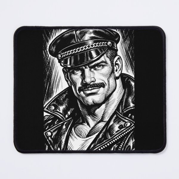 Artikelvorschau, Gay Leather Daddy Hot Stuff Berlin Tom of Finland Tribute Leder Pride Grafikdesign entworfen und verkauft von ItsAKinkThing.