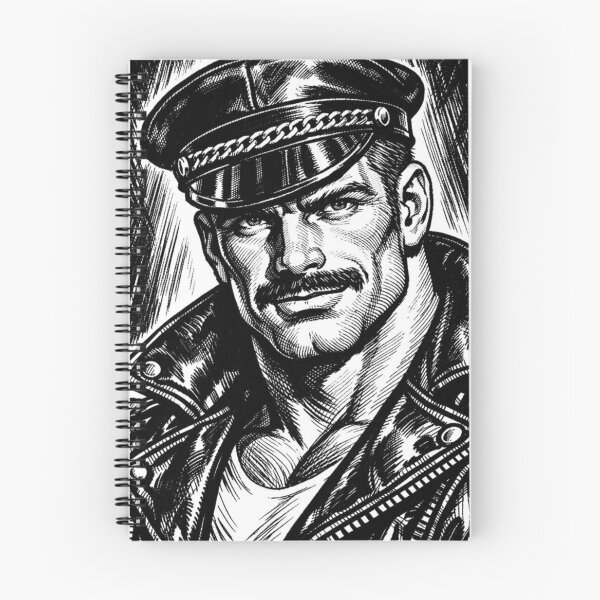 Item preview, Gay Leather Daddy Hot Stuff Berlin Tom of Finland Tribute Leder Pride Graphic Design designed and sold by ItsAKinkThing.