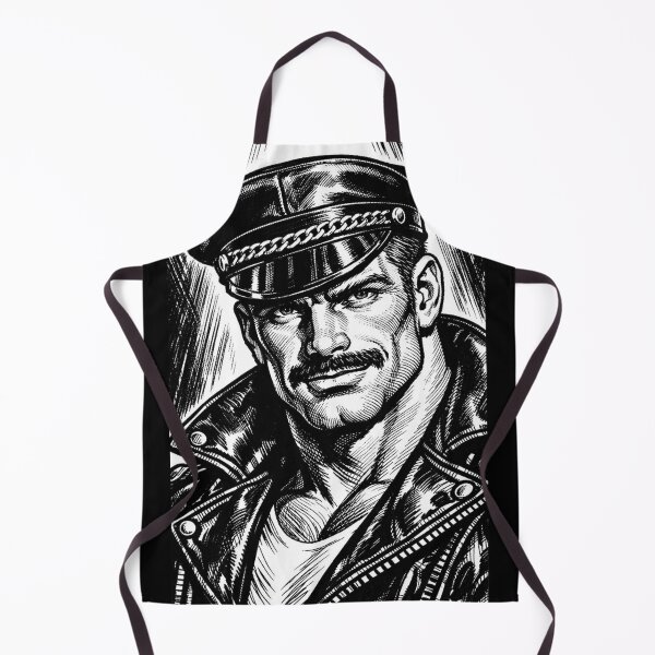 Item preview, Gay Leather Daddy Hot Stuff Berlin Tom of Finland Tribute Leder Pride Graphic Design designed and sold by ItsAKinkThing.