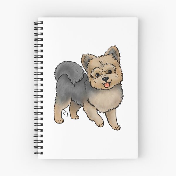 Item preview, Dog - Pomapoo - Blue and Tan designed and sold by Jennifer Stolzer.