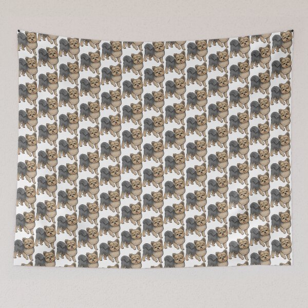 Item preview, Dog - Pomapoo - Blue and Tan designed and sold by Jennifer Stolzer.