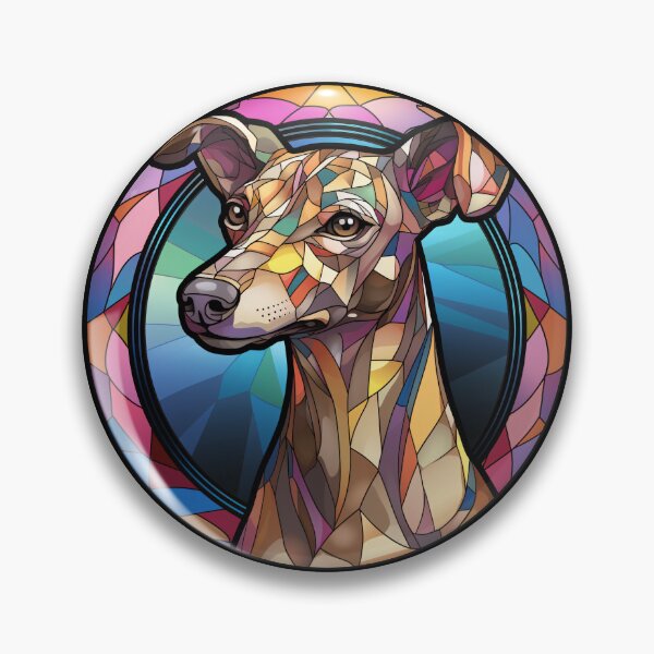 Item preview, Italian Greyhound Dog Stained Glass Leadlight Artistic Design Mom Dad designed and sold by rafaeltto.