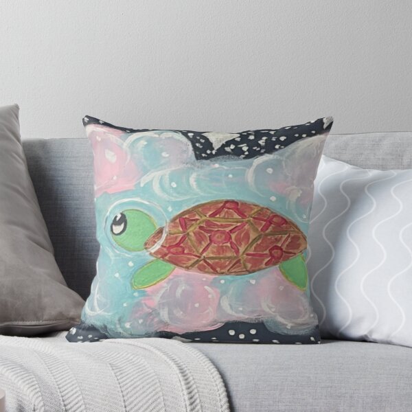 Item preview, Stargazing Turtle in Pink Cosmic Cloud Acrylic PaintingDescription: designed and sold by Faithstarmancil.