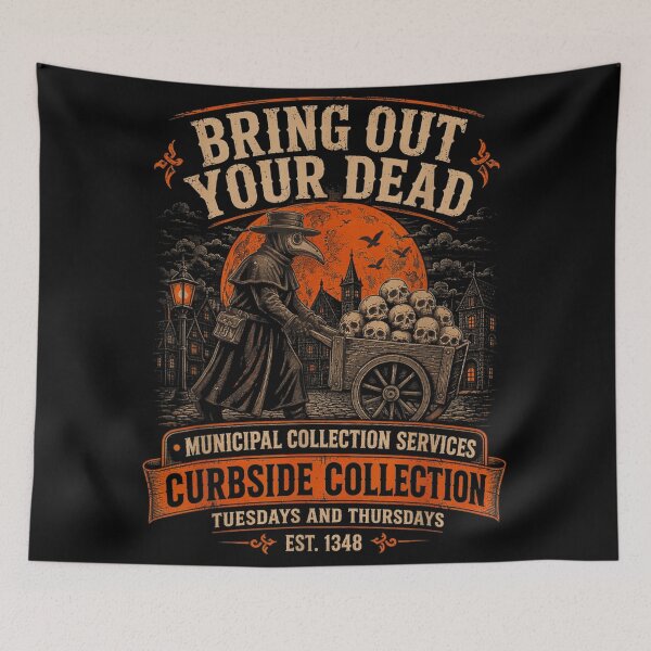 Item preview, Vintage Plague Doctor Bring Out Your Dead Curbside Collection Gothic Horror designed and sold by DuneHaicna.