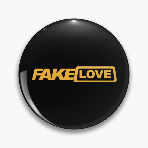 Item preview, Fake Love Bold Yellow Typography - Edgy Heartbreak Quote Design designed and sold by Adjie Triawan.