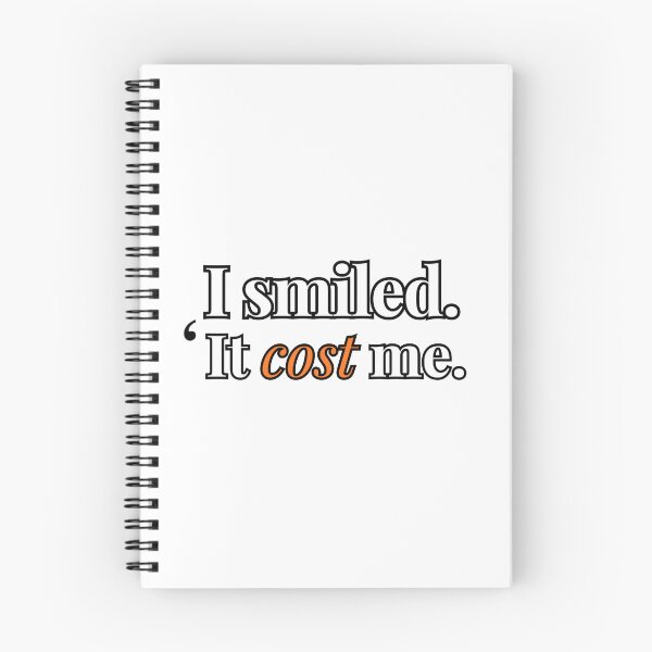 Item preview, I Smiled. It Cost Me. Dark Humor Minimalist Introvert Print designed and sold by Odd Serif.