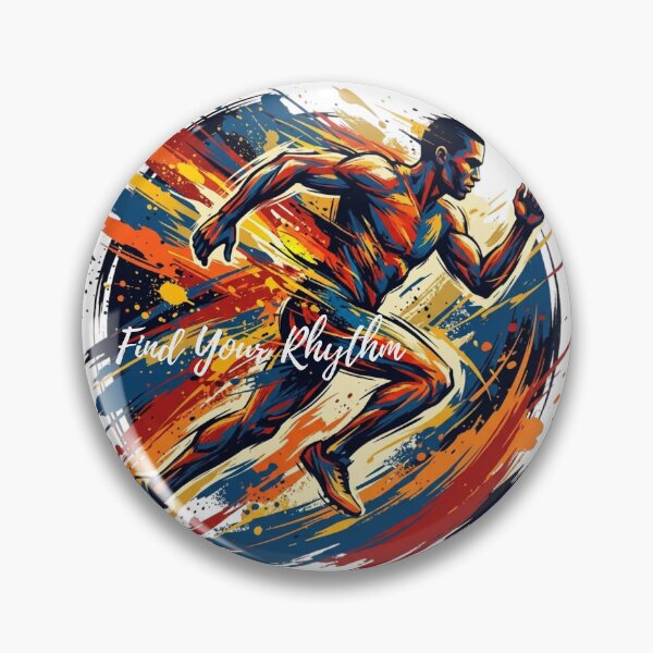 Item preview, Find Your Rhythm Abstract Expressionist Running Design designed and sold by RunningWhiskers.