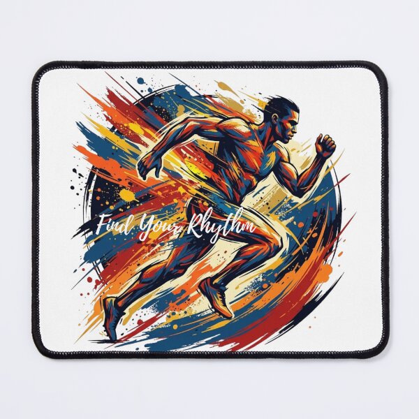 Item preview, Find Your Rhythm Abstract Expressionist Running Design designed and sold by RunningWhiskers.