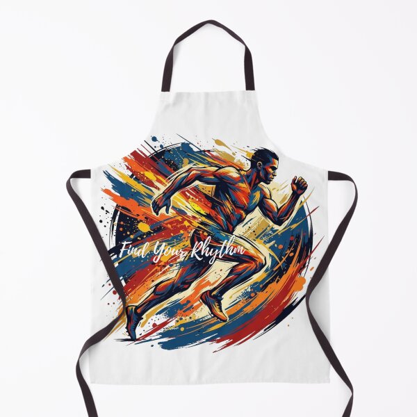 Item preview, Find Your Rhythm Abstract Expressionist Running Design designed and sold by RunningWhiskers.