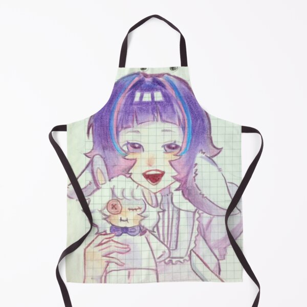 Item preview, Anime Girl with Cute Plushie Sketch designed and sold by VelvetGothic.