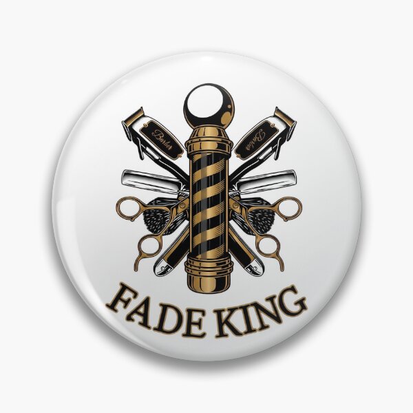 Item preview, Fade King Barber Pole and Crossed Clippers Urban Design designed and sold by Barber MD Culture.
