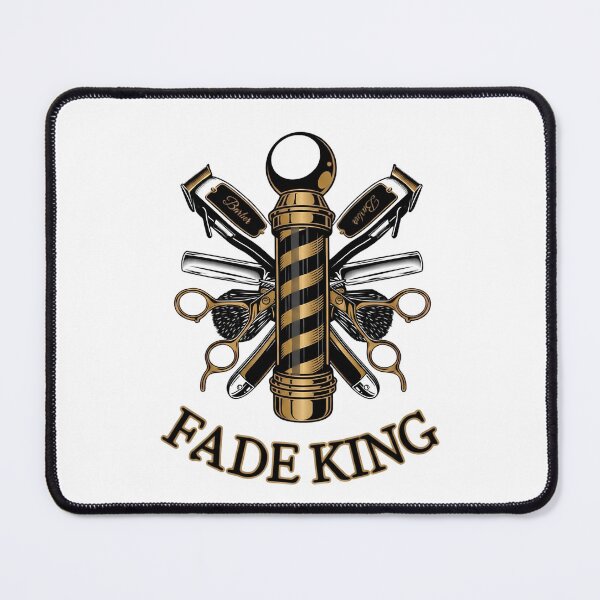 Item preview, Fade King Barber Pole and Crossed Clippers Urban Design designed and sold by Barber MD Culture.