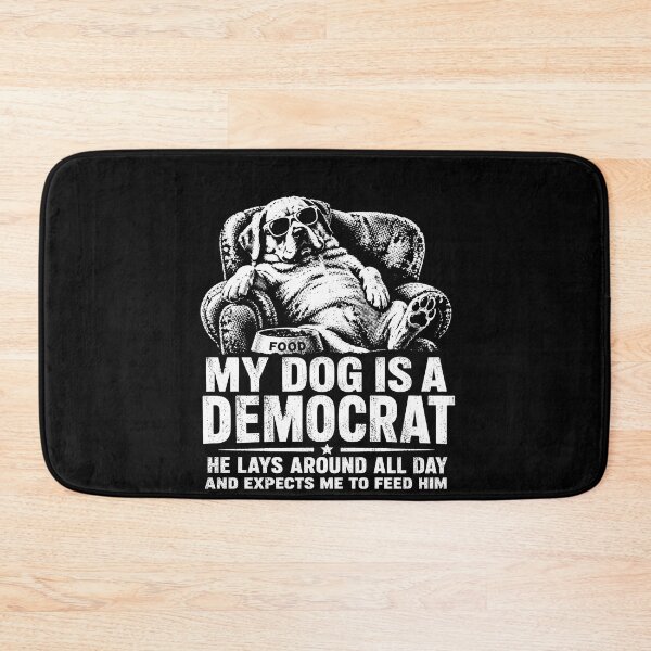 Item preview, My Dog Is A Democrat – Funny Political Dog Lover Humor Quote Design designed and sold by PosiMCreations.