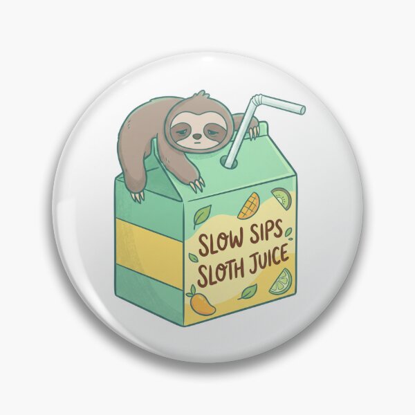 Item preview, Slow Sips Sloth Juice Box - Cute Lazy Animal Art designed and sold by 0Zetgest.
