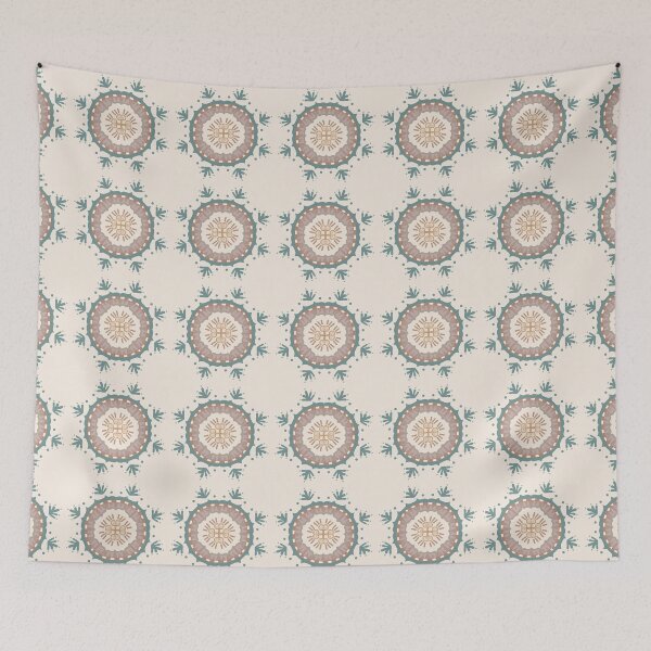 Item preview, Vintage Pastel Floral Mandala Pattern  designed and sold by SbRandomLab.
