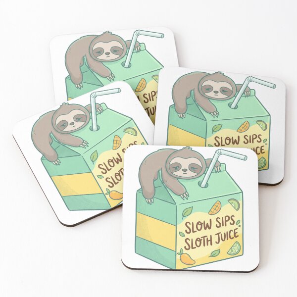 Item preview, Slow Sips Sloth Juice Box - Cute Lazy Animal Art designed and sold by 0Zetgest.