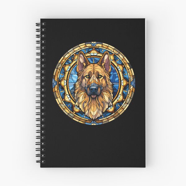 Item preview, King Shepherd Dog Stained Glass Leadlight Artistic Design Mom Dad designed and sold by rafaeltto.