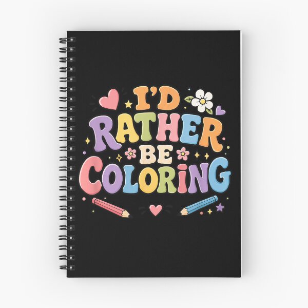 Item preview, Cute Retro Groovy Id Rather Be Coloring Book Lover Aesthetic T-Shirt designed and sold by DuneHaicna.